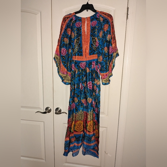 21. NWOT FARM RIO PINEAPPLE GARDEN CAFTAN MAXI DRESS SIZE XXS - Picture 8 of 8